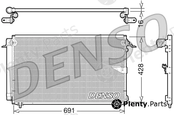 Denso DCN51008 — Condenser, air conditioning
