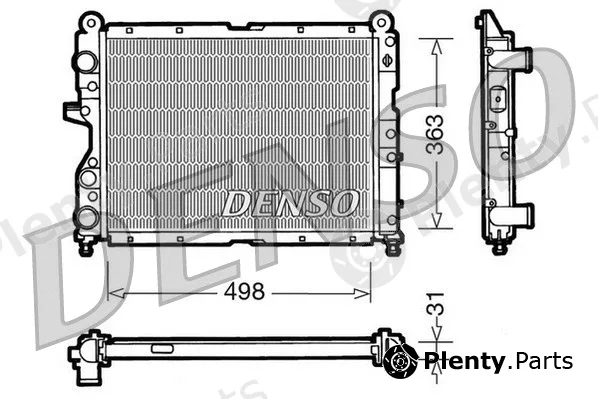 Denso DRM09131 — Radiator, engine cooling