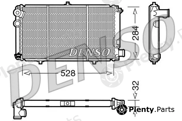 Denso DRM07001 — Radiator, engine cooling