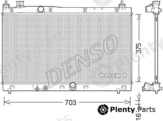 Denso DRM40044 — Radiator, engine cooling