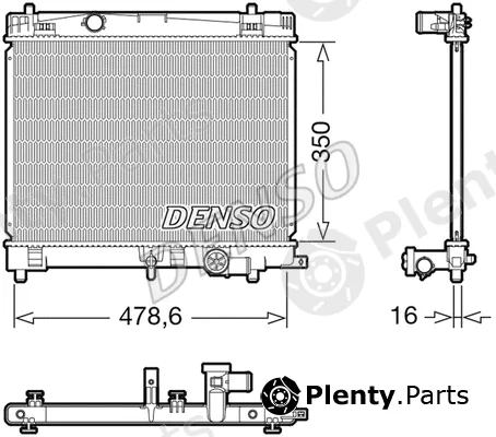 Denso DRM50137 — Radiator, engine cooling