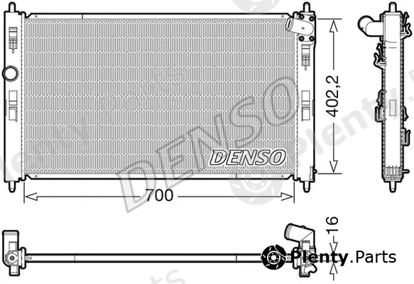 Denso DRM45050 — Radiator, engine cooling