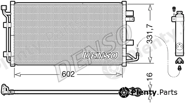 Denso DCN46035 — Condenser, air conditioning