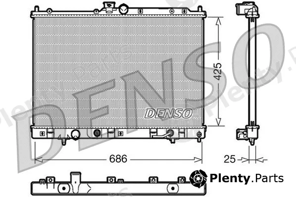 Denso DRM45030 — Radiator, engine cooling