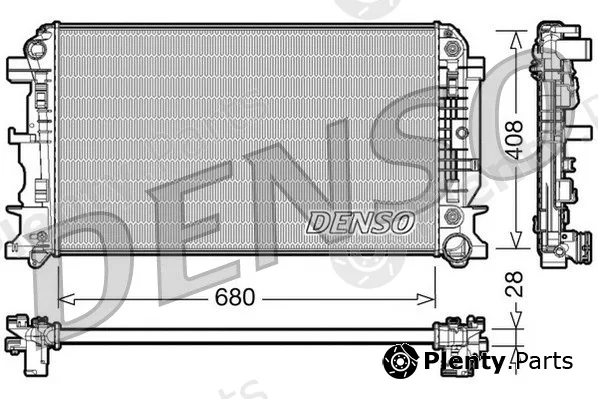 Denso DRM17044 — Radiator, engine cooling