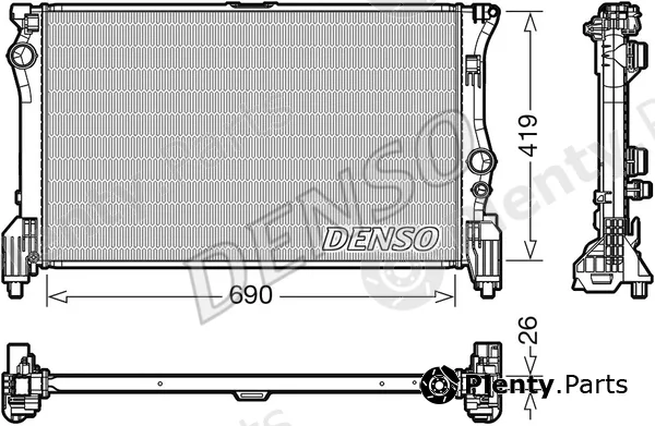 Denso DRM17112 — Radiator, engine cooling
