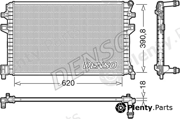 Denso DRM02018 — Radiator, engine cooling