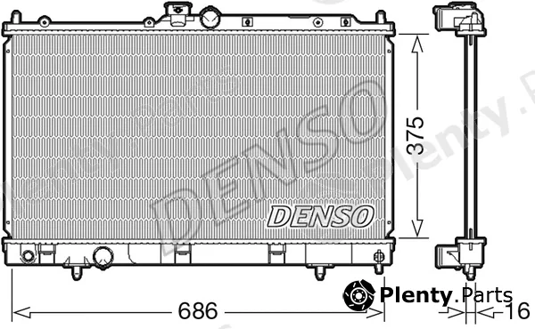 Denso DRM45036 — Radiator, engine cooling