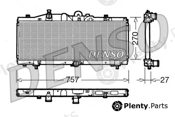 Denso DRM09010 — Radiator, engine cooling