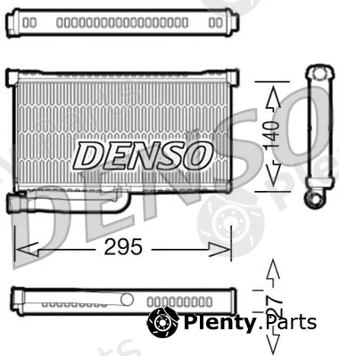 Denso DRR02004 — Heat Exchanger, interior heating