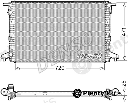 Denso DRM02043 — Radiator, engine cooling