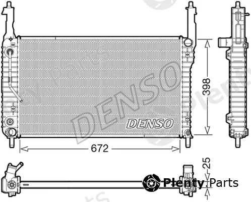 Denso DRM20123 — Radiator, engine cooling