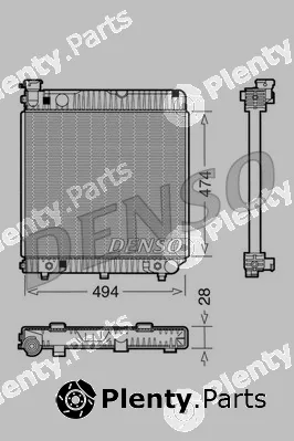 Denso DRM17002 — Radiator, engine cooling