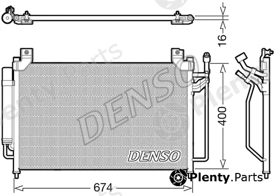 Denso DCN44013 — Condenser, air conditioning