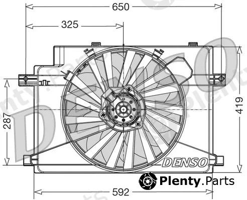 Denso DER01006 — Fan, engine cooling
