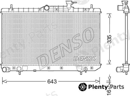 Denso DRM41014 — Radiator, engine cooling