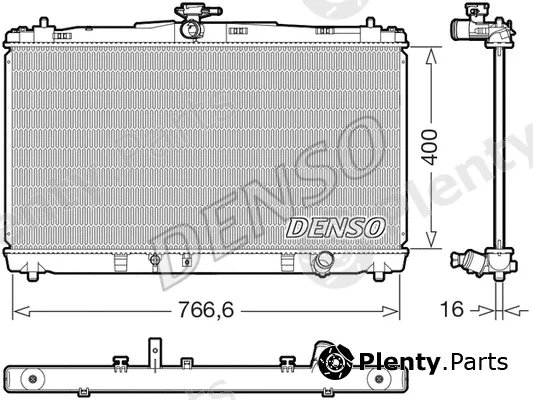 Denso DRM50144 — Radiator, engine cooling