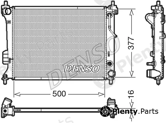Denso DRM41013 — Radiator, engine cooling
