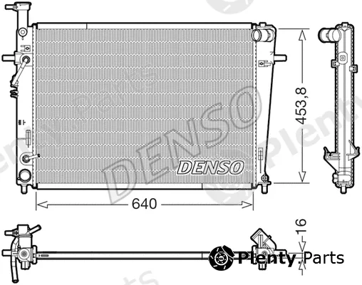 Denso DRM41029 — Radiator, engine cooling