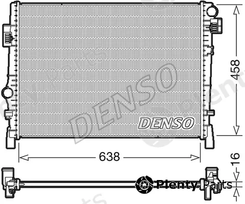 Denso DRM09054 — Radiator, engine cooling