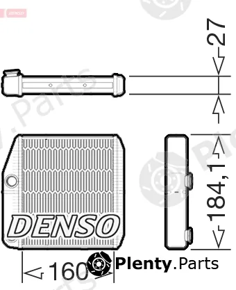 Denso DRR09076 — Heat Exchanger, interior heating