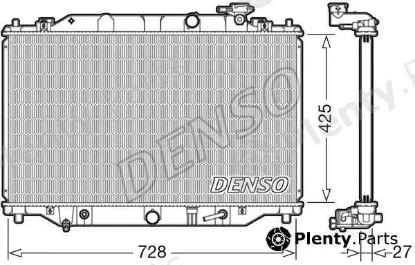Denso DRM44041 — Radiator, engine cooling