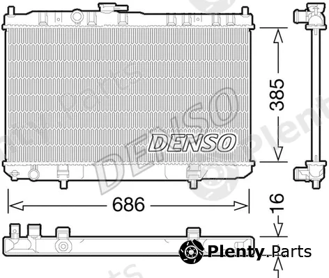 Denso DRM46034 — Radiator, engine cooling