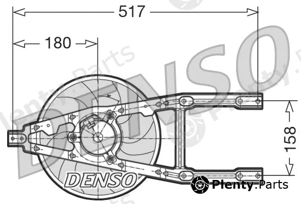 Denso DER09012 — Fan, engine cooling