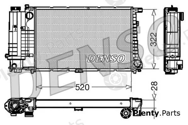 Denso DRM05045 — Radiator, engine cooling
