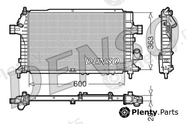 Denso DRM20104 — Radiator, engine cooling