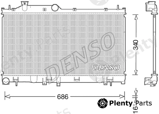 Denso DRM36021 — Radiator, engine cooling