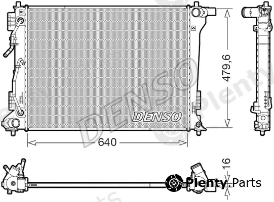 Denso DRM41027 — Radiator, engine cooling
