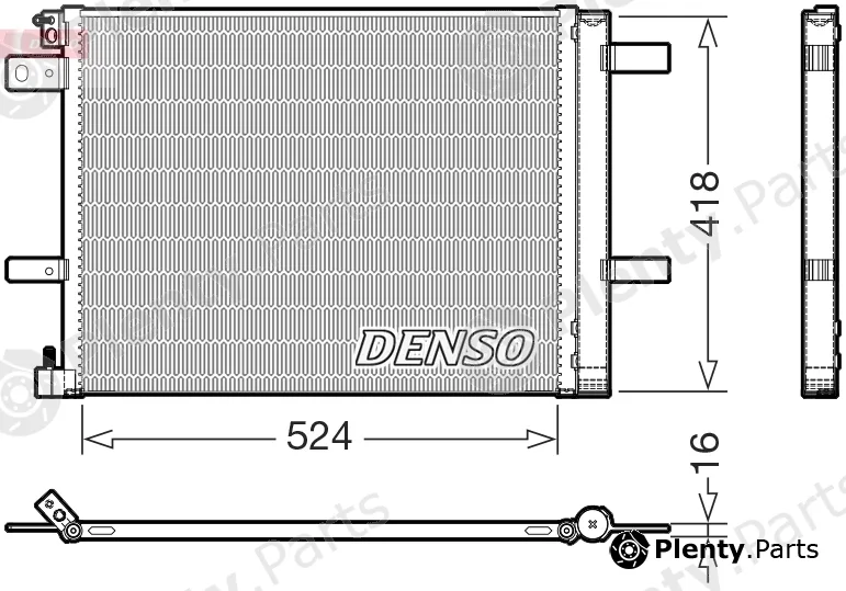 Denso DCN07062 — Condenser, air conditioning