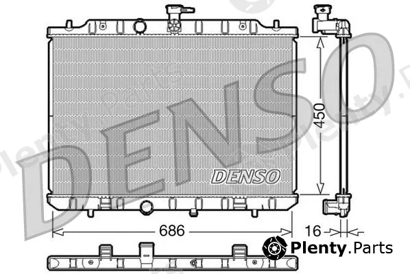 Denso DRM46009 — Radiator, engine cooling