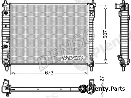 Denso DRM20008 — Radiator, engine cooling