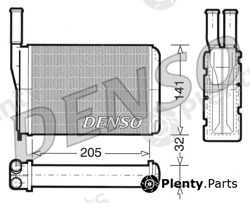 Denso DRR23010 — Heat Exchanger, interior heating