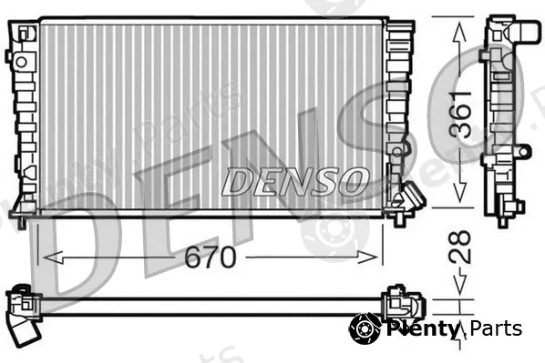 Denso DRM07030 — Radiator, engine cooling