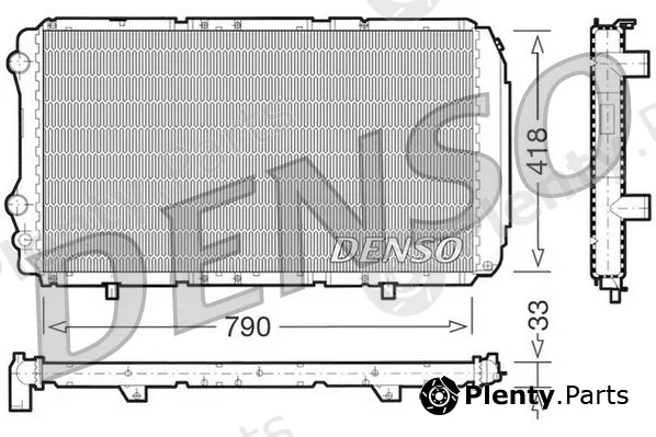 Denso DRM09076 — Radiator, engine cooling