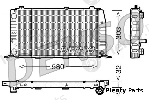 Denso DRM02010 — Radiator, engine cooling