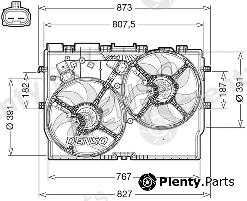 Denso DER09311 — Fan, engine cooling