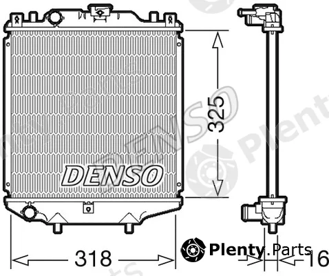 Denso DRM47029 — Radiator, engine cooling