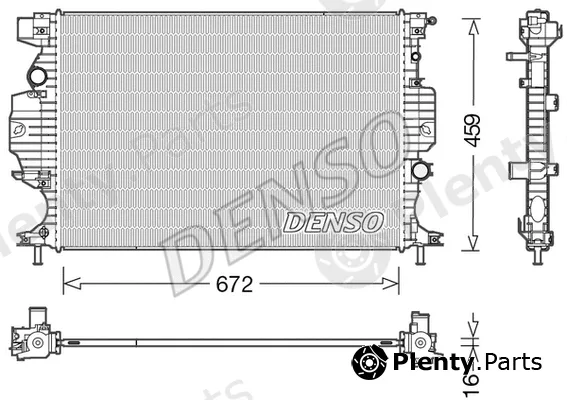 Denso DRM10007 — Radiator, engine cooling