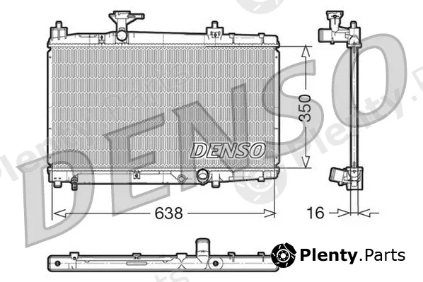 Denso DRM50007 — Radiator, engine cooling