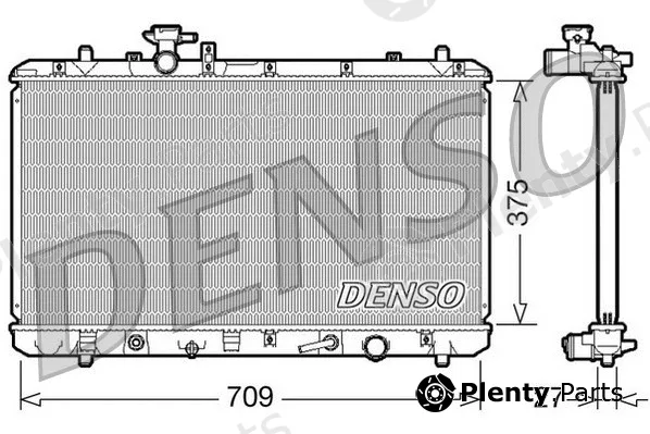 Denso DRM47025 — Radiator, engine cooling