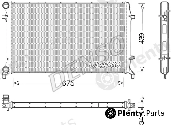 Denso DRM02027 — Radiator, engine cooling
