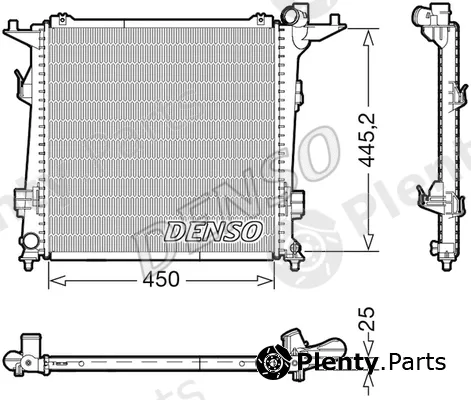 Denso DRM43006 — Radiator, engine cooling