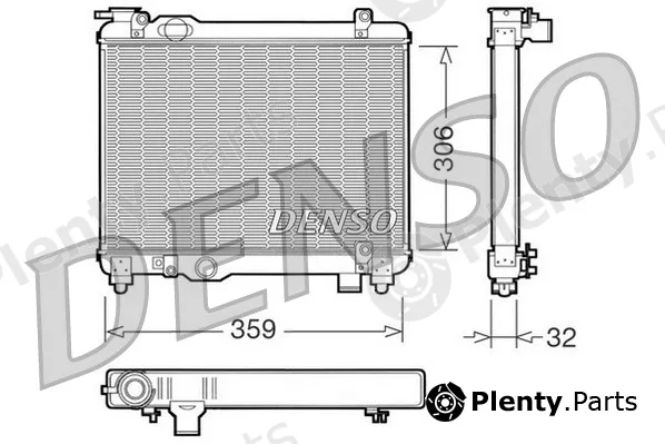 Denso DRM09082 — Radiator, engine cooling
