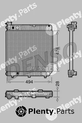 Denso DRM17001 — Radiator, engine cooling