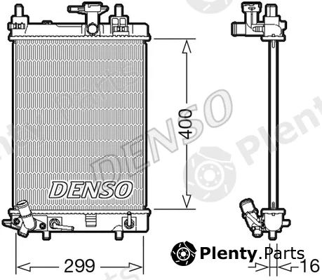 Denso DRM35004 — Radiator, engine cooling