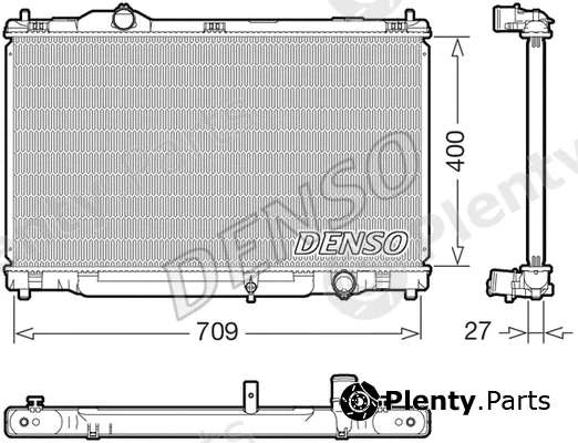 Denso DRM51018 — Radiator, engine cooling